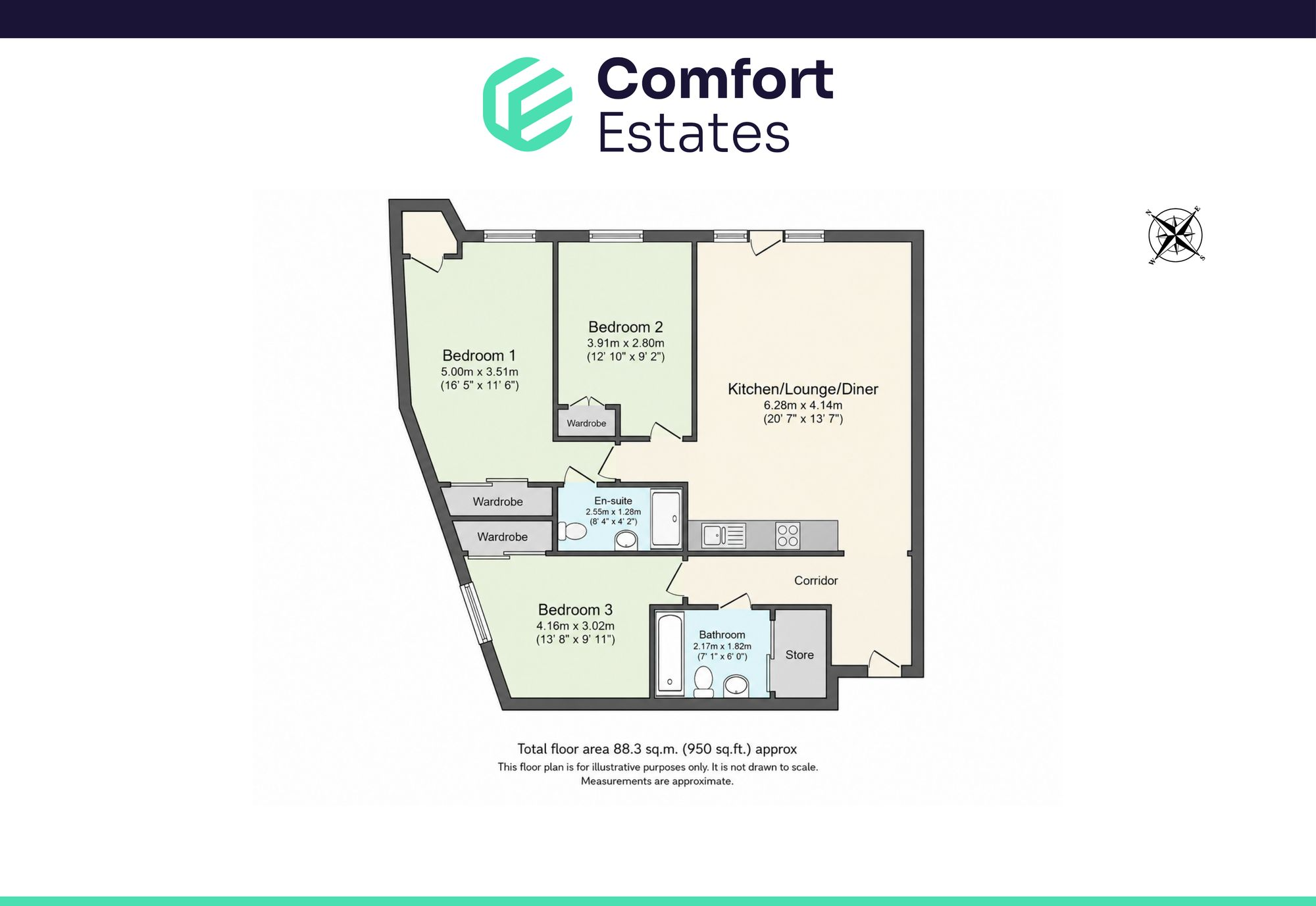 Talbot Street, North West, NG1 floorplan