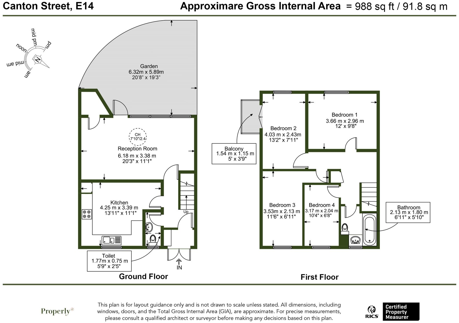 Canton Street, London, E14 floorplan