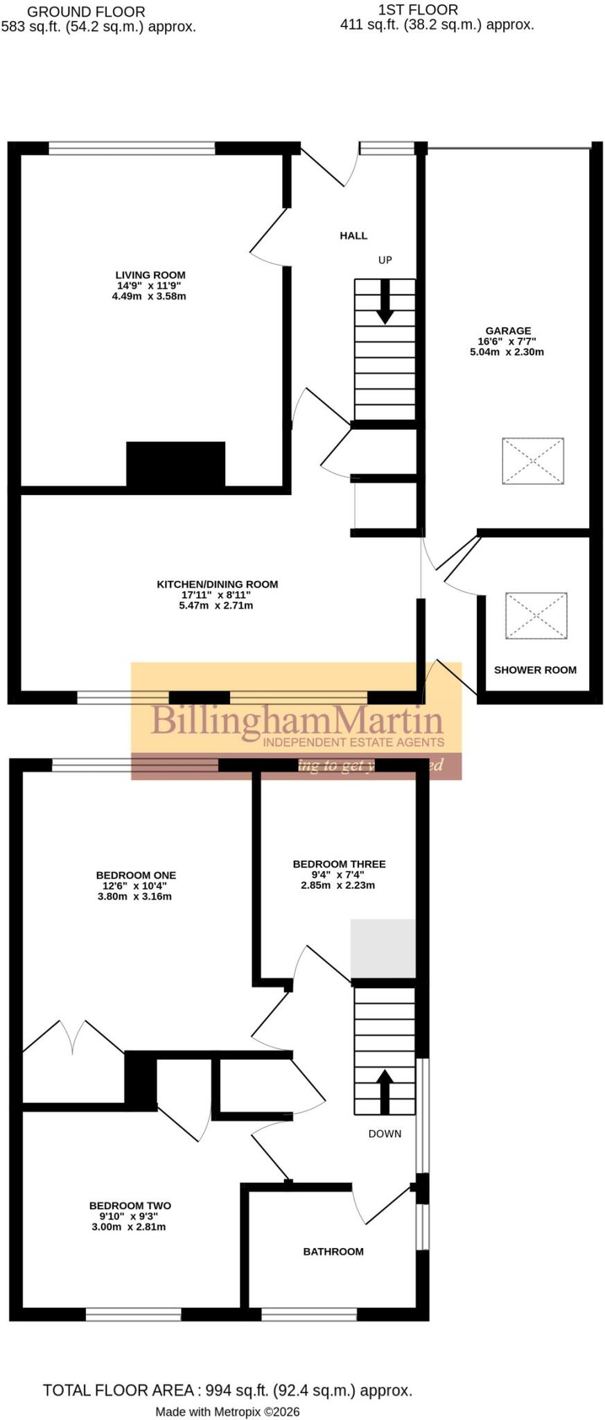 Whittle Crescent, Farnborough, GU14 floorplan