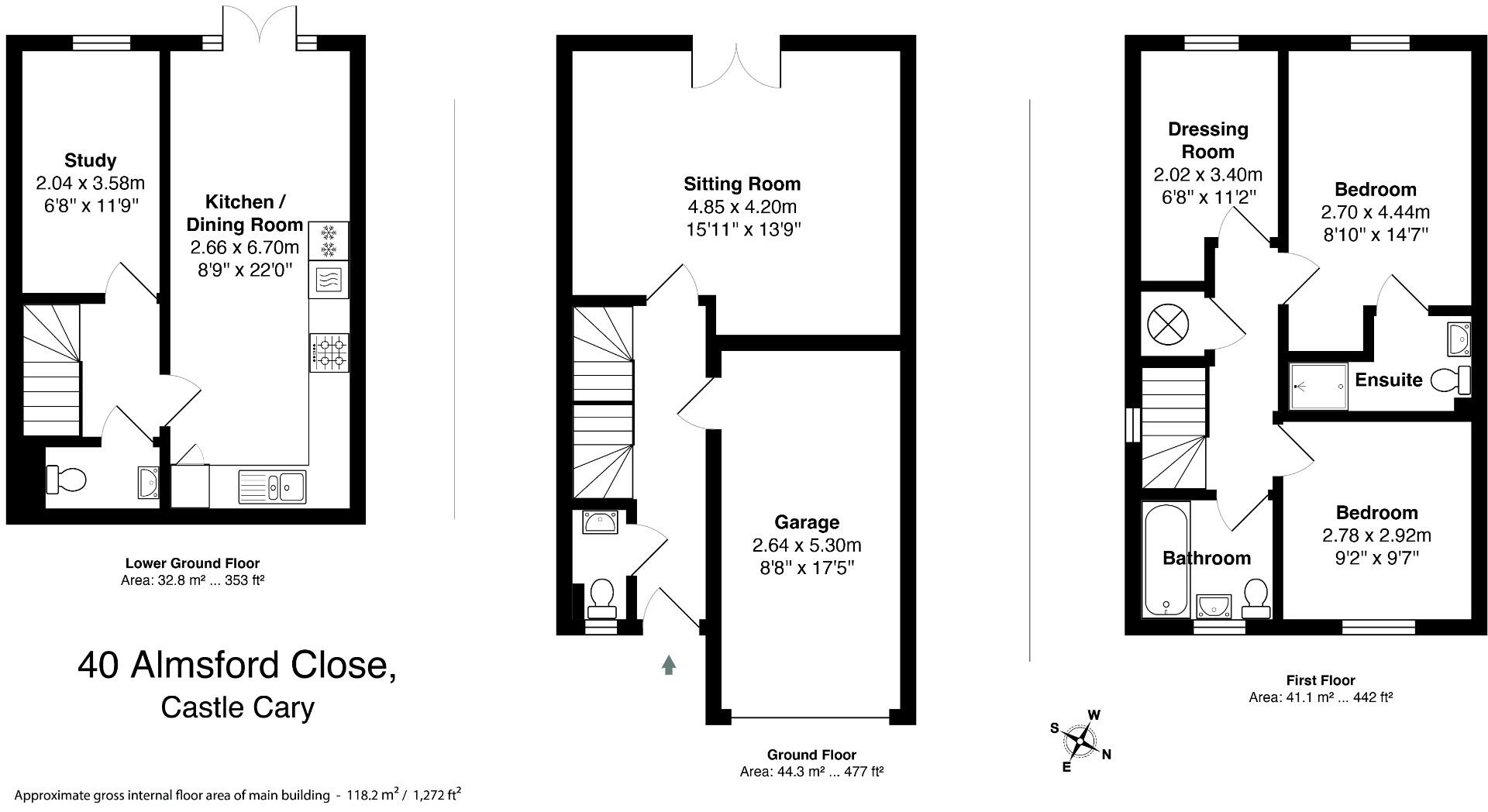 40, Almsford Close, Ansford, Castle Cary, Somerset, BA7 floorplan