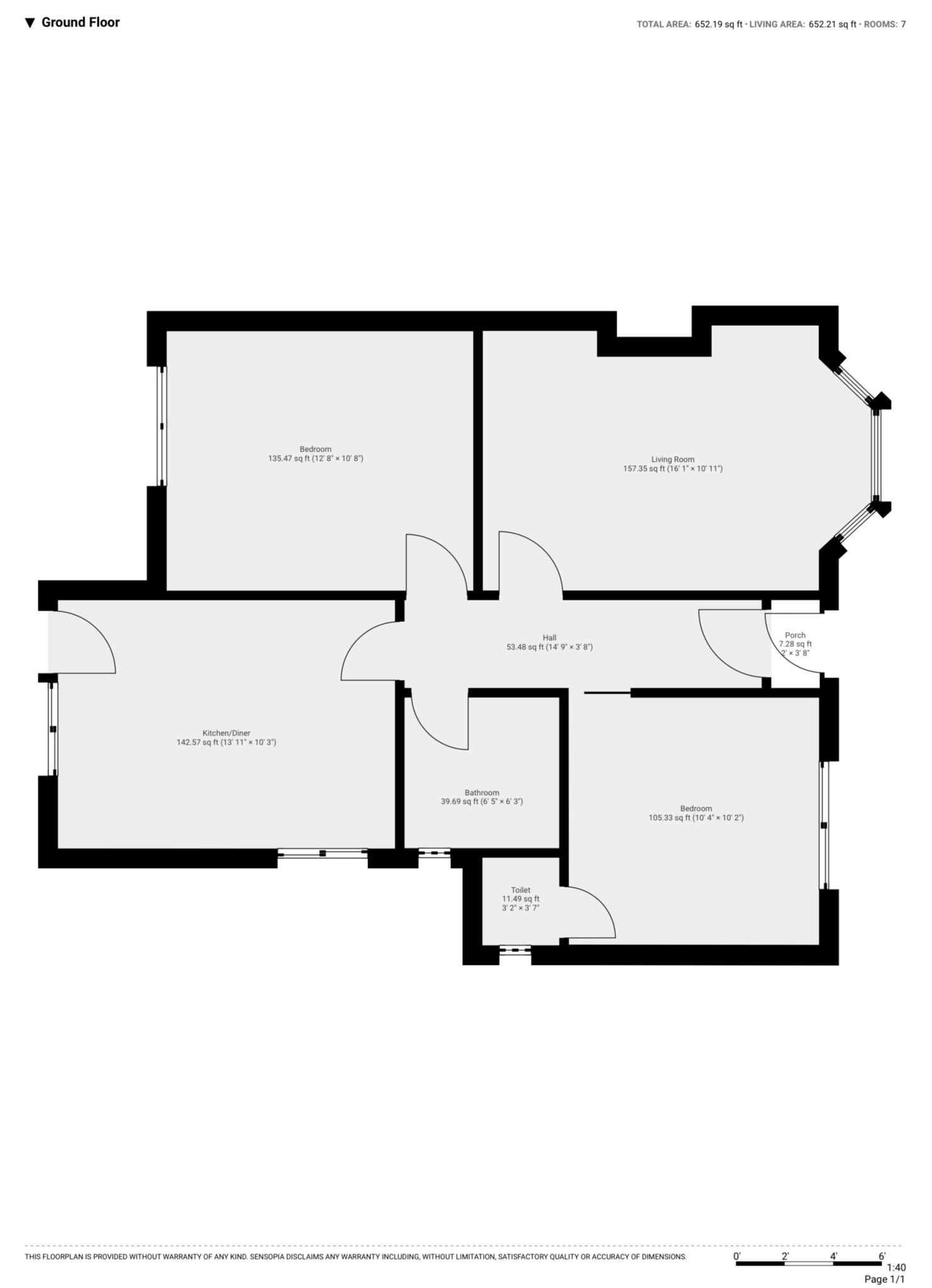 Woodend, Pensby, Wirral, CH61 floorplan