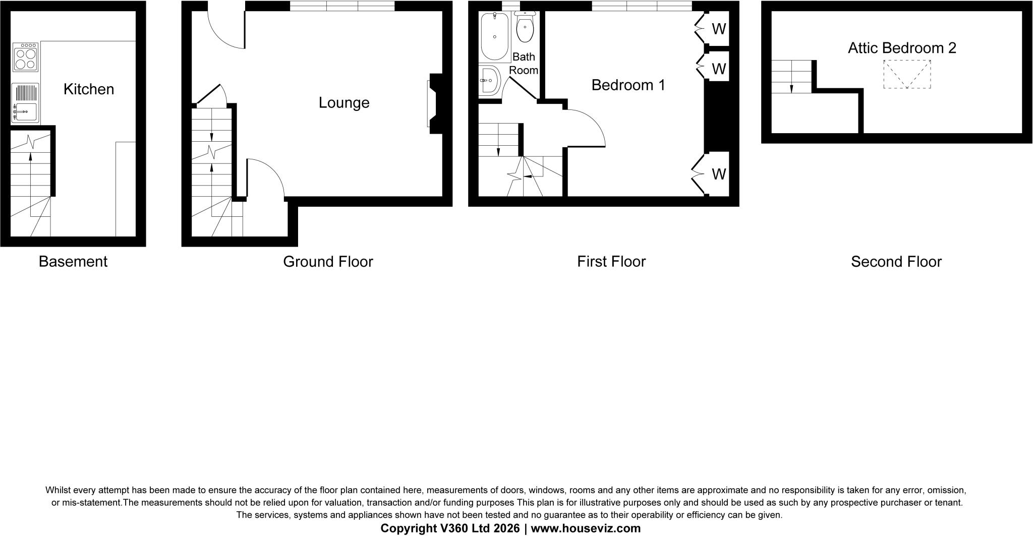 4 Spring Gardens, Sowerby Bridge, West Yorkshire, HX6 2TW floorplan