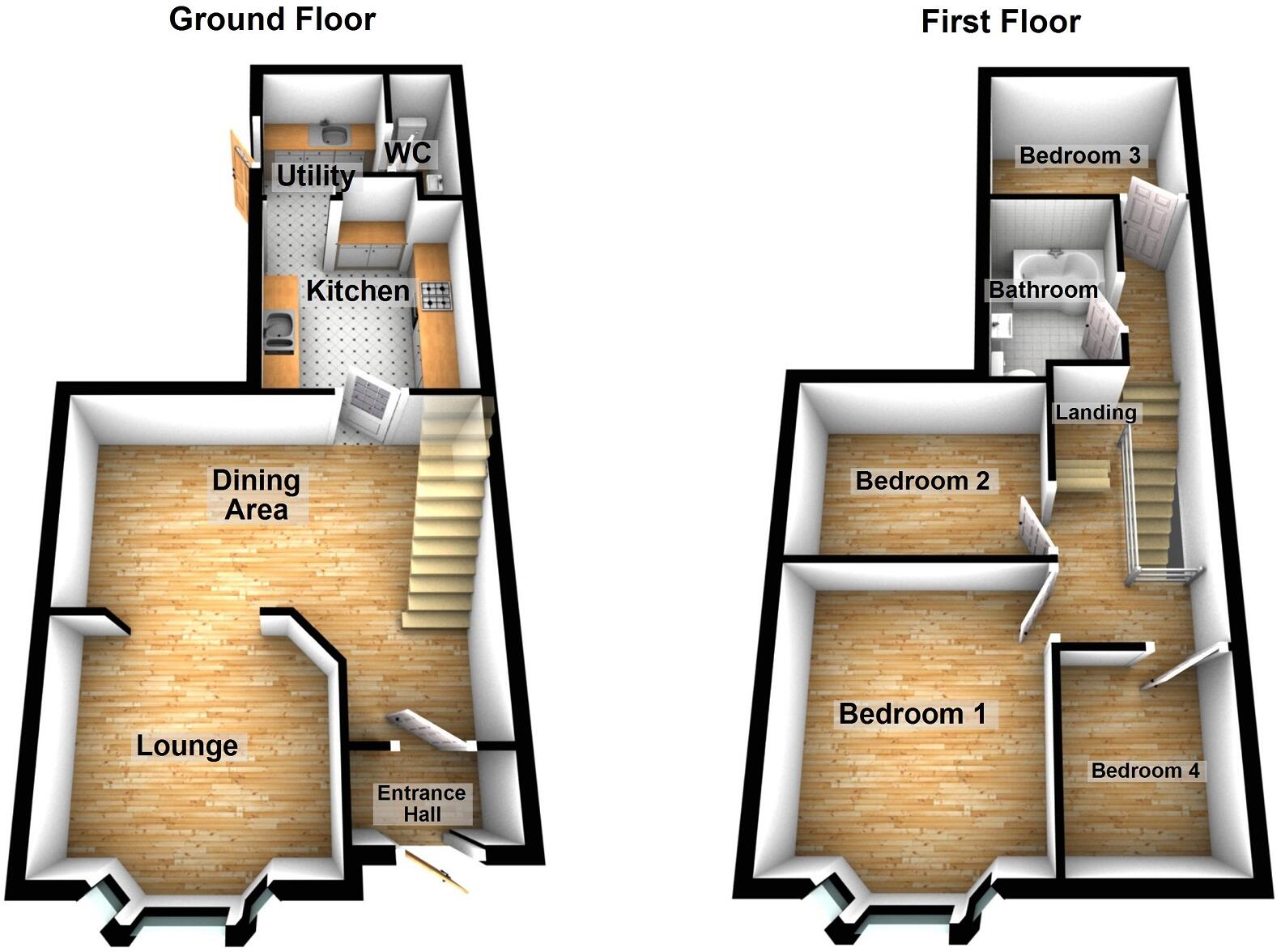 Tirydail Lane, Ammanford, Carmarthenshire. floorplan