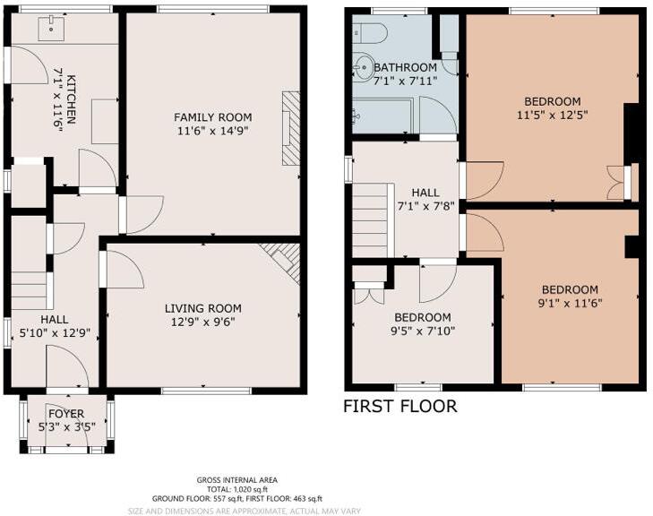 Heol Blakemore, Whitchurch, Cardiff, South Glamorgan, CF14 floorplan