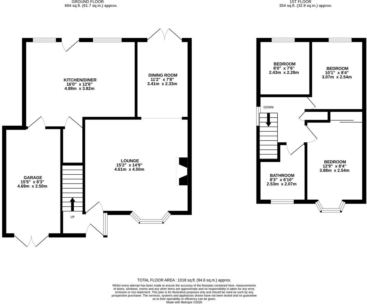 Ruskin Avenue, Syston, Leicestershire, LE7 2BY floorplan