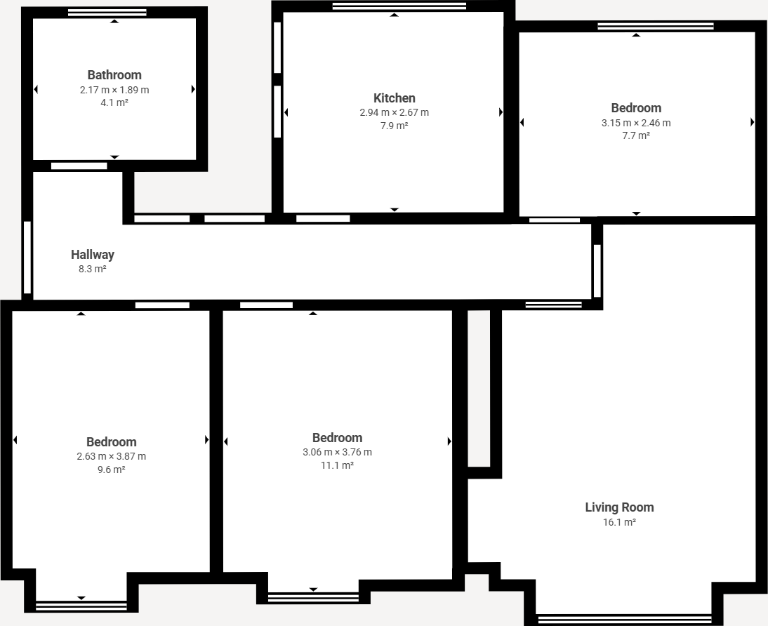 Cleveden Place, Glasgow, G12 floorplan