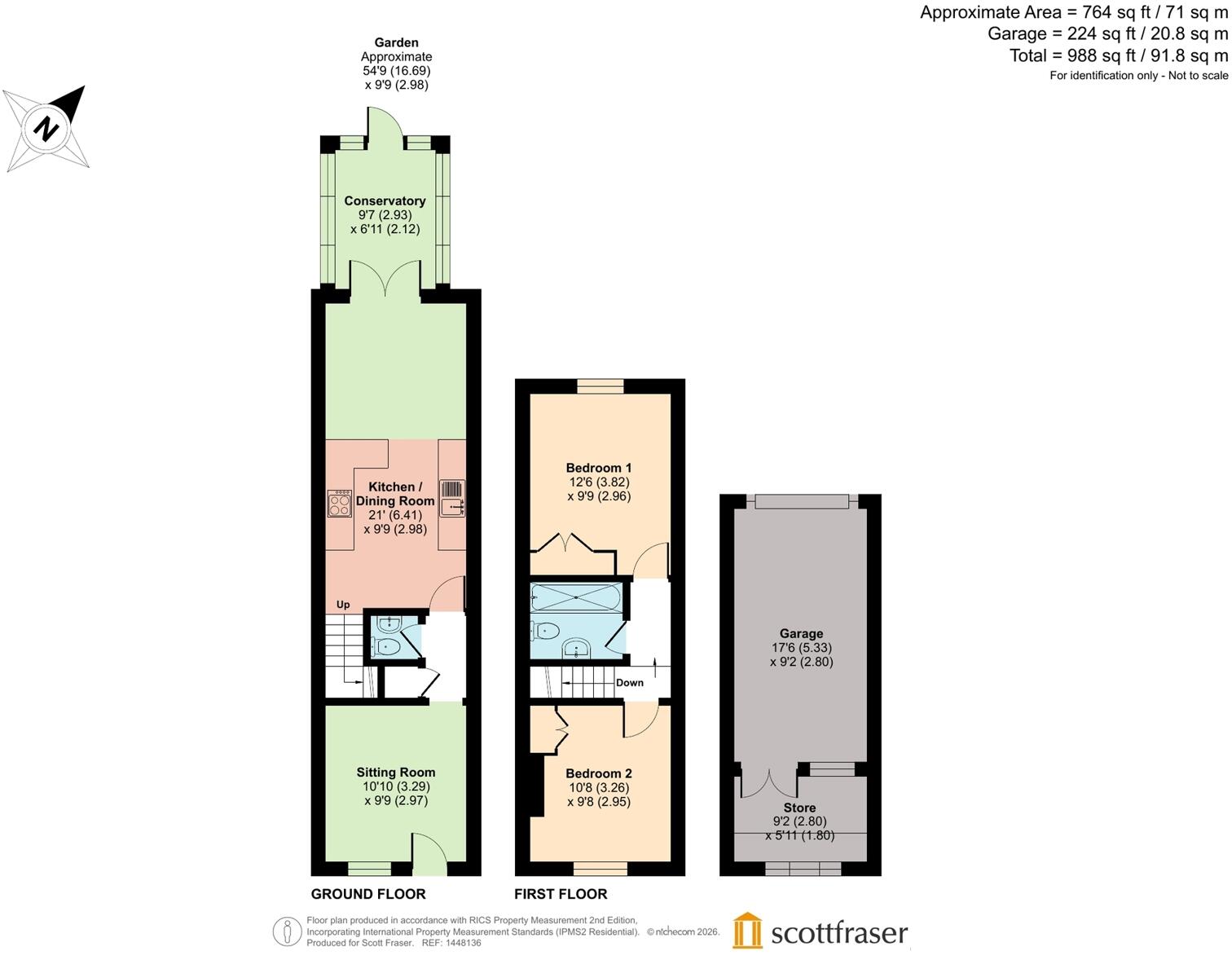 Observatory Street, Walton Manor, Oxford floorplan
