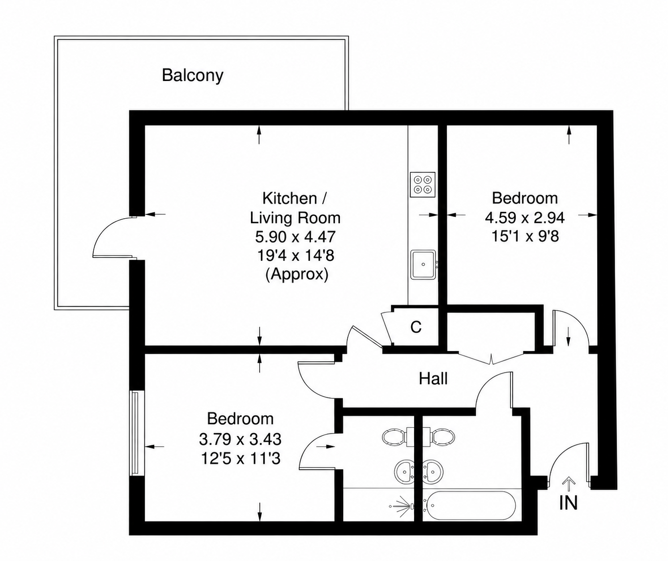 Hillier Crescent, Northfleet, Gravesend, Kent, DA11 floorplan