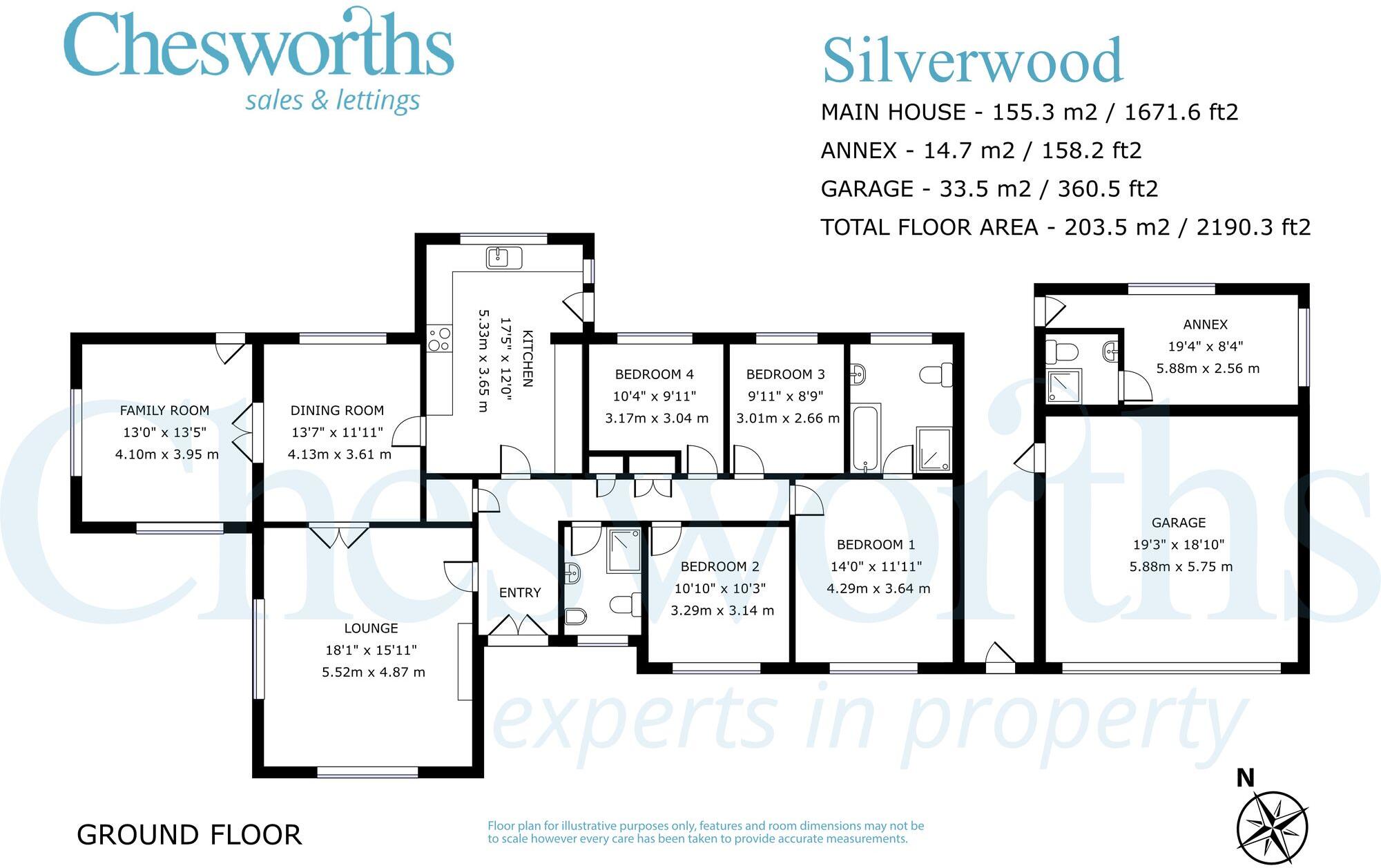 Silver Wood, West Chiltington, RH20 floorplan