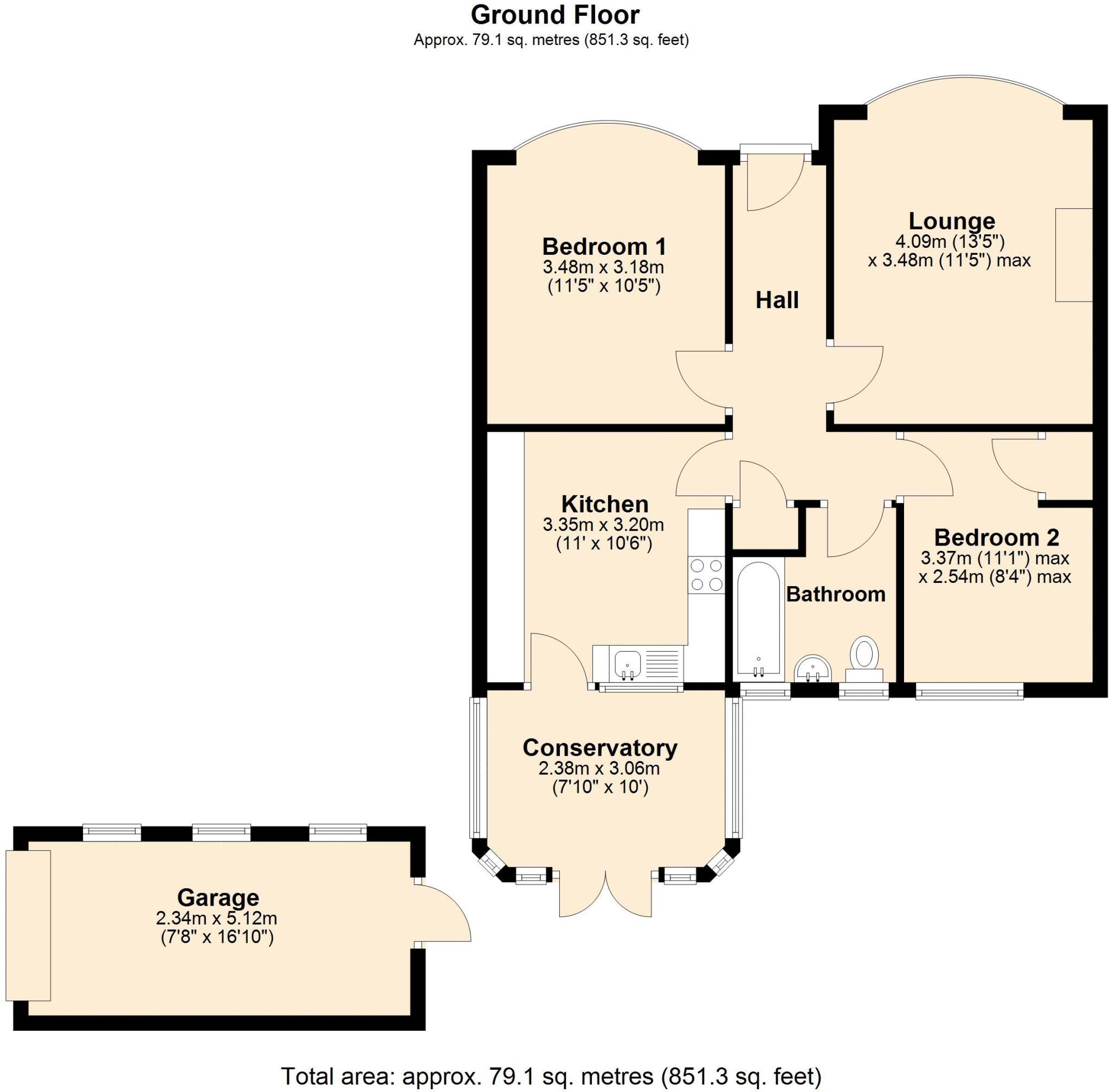 Hanover Walk, Winlaton floorplan
