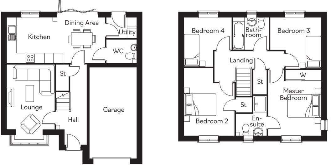 The Laurel, Bluebell Gardens, Trimdon Village TS29 6PU floorplan