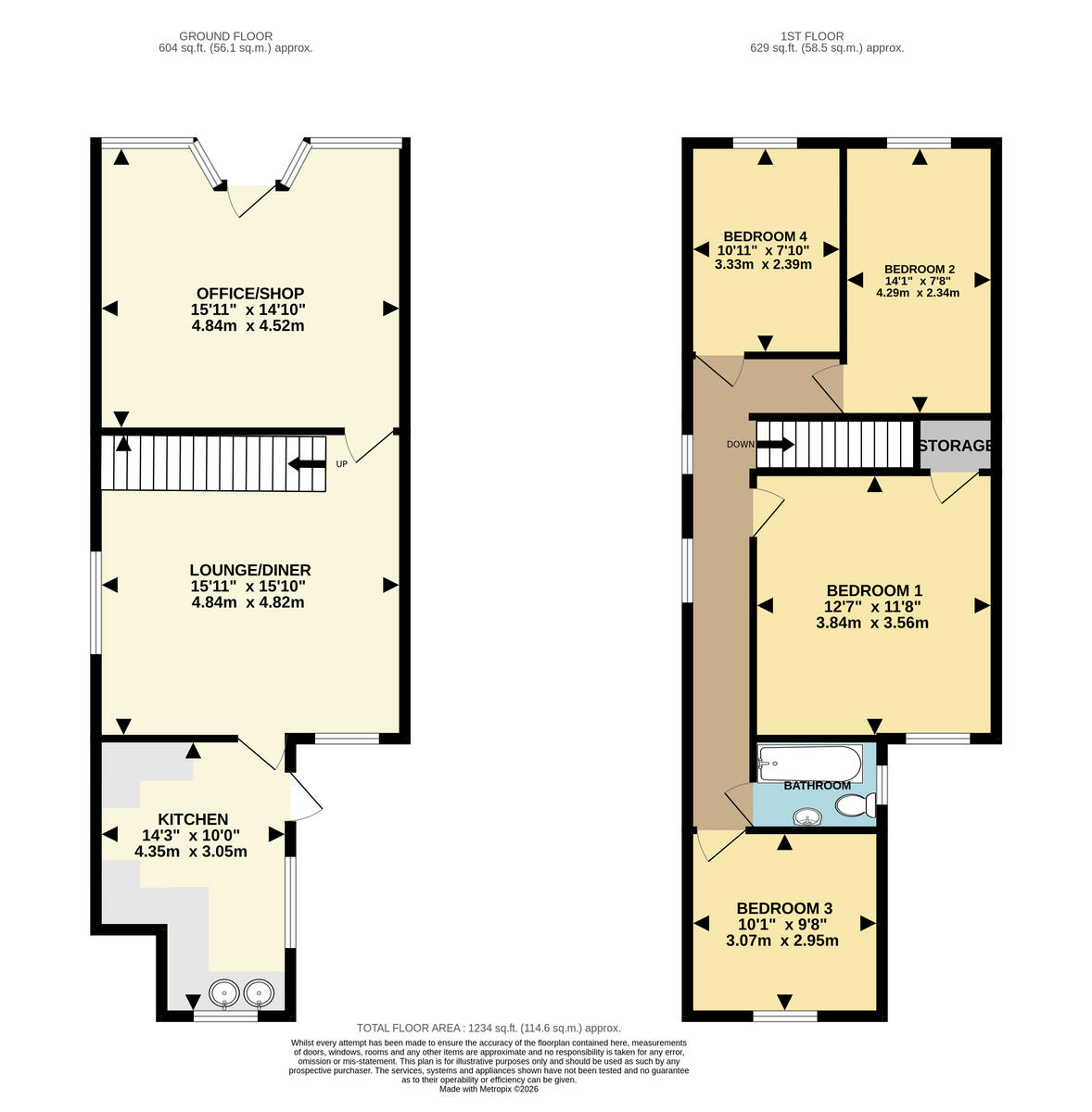 Columbia Road, Bournemouth, BH10 4 floorplan
