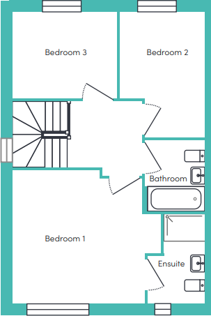 Teal Lane, Chesterfield, S42 floorplan
