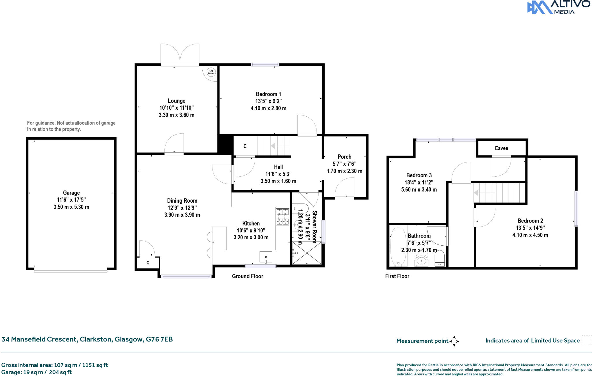 Mansefield Crescent, Clarkston, Glasgow floorplan