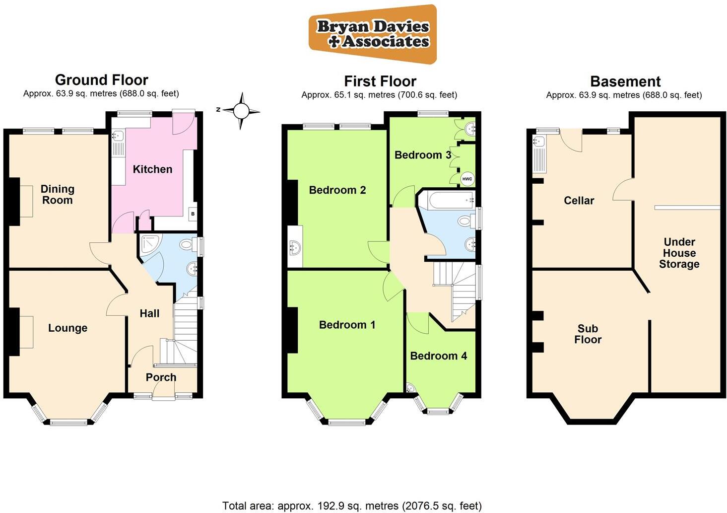 Woodlands Avenue, Rhos On Sea, Colwyn Bay floorplan
