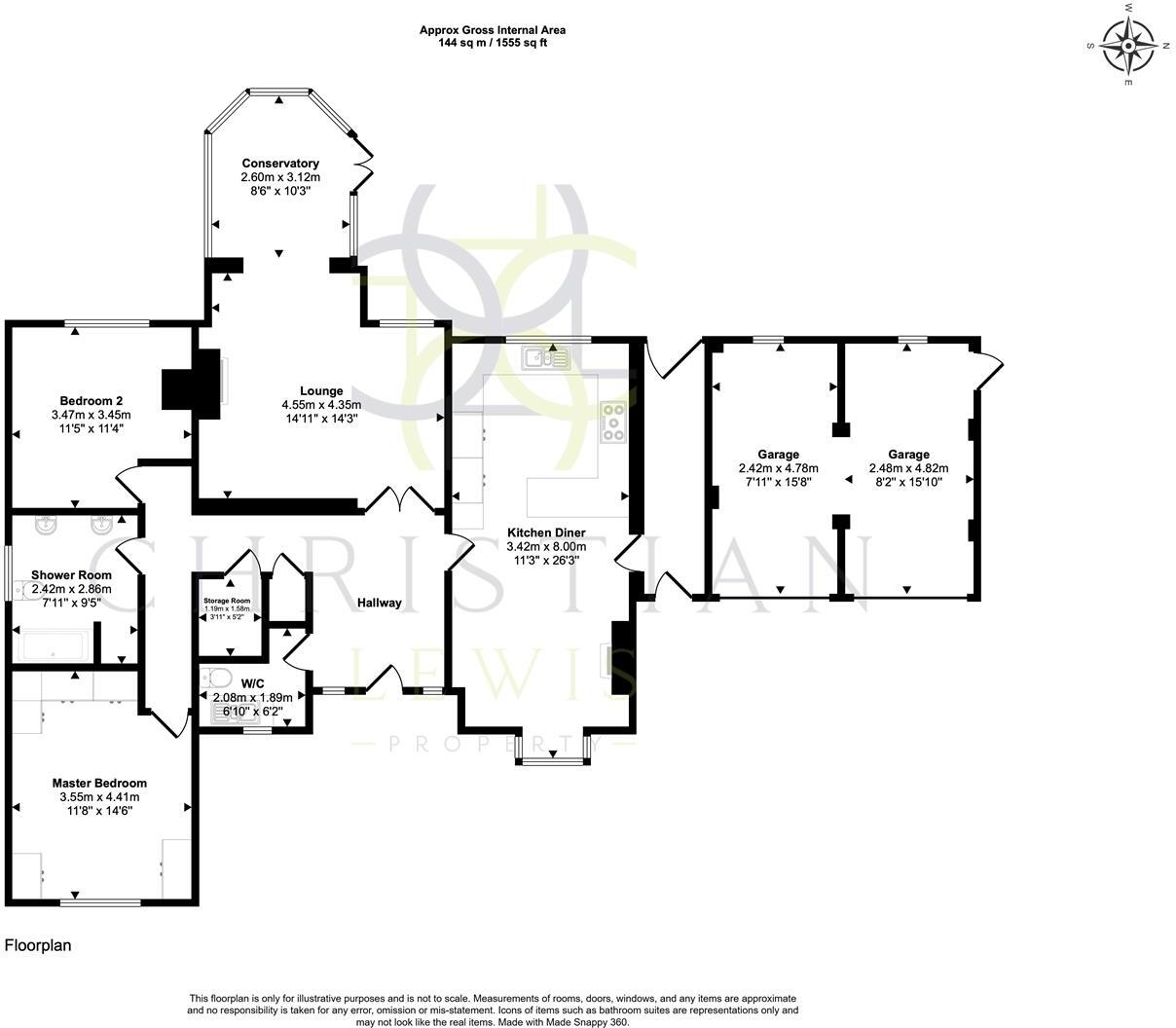 Cheltenham Road, Evesham floorplan
