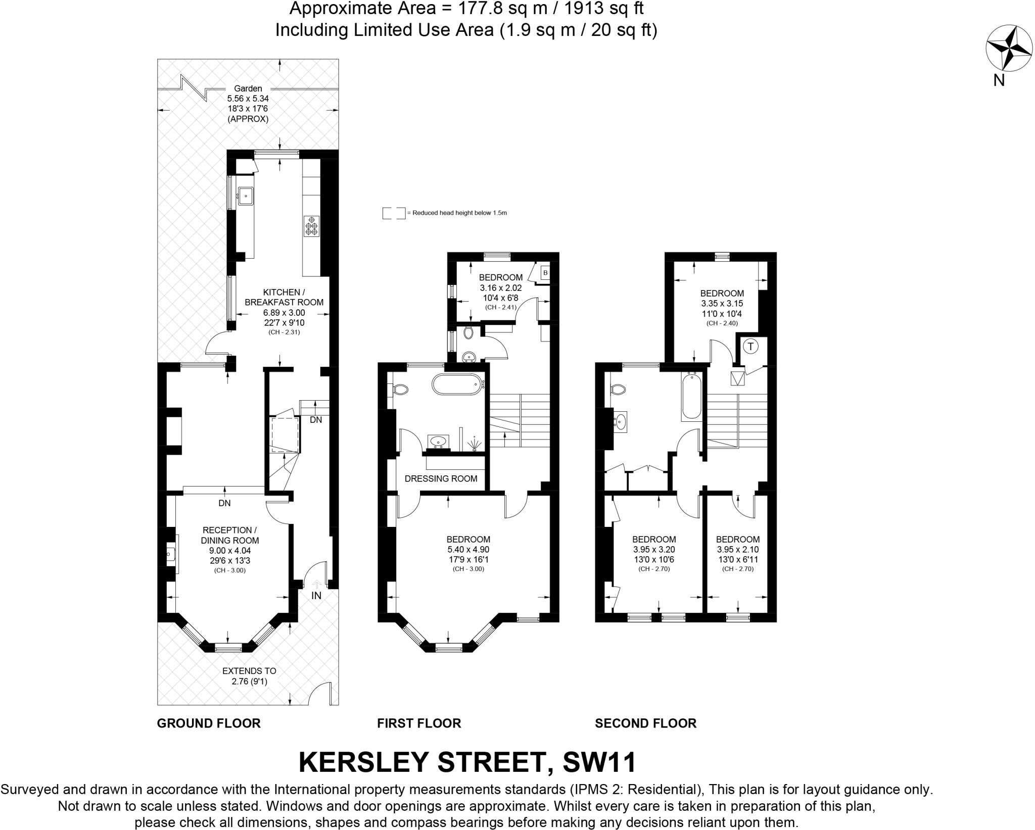 Kersley Street, Battersea, SW11 floorplan