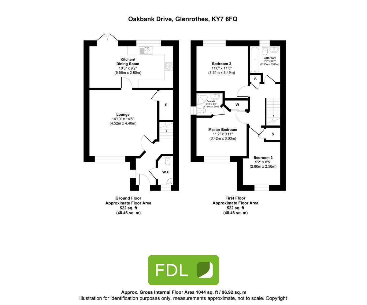 Oak Bank Drive, Glenrothes, KY7 floorplan