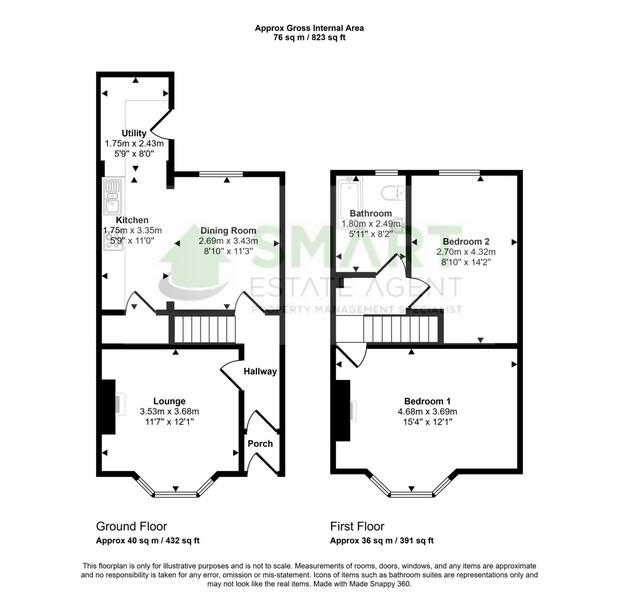 Saxon Road, Exeter floorplan