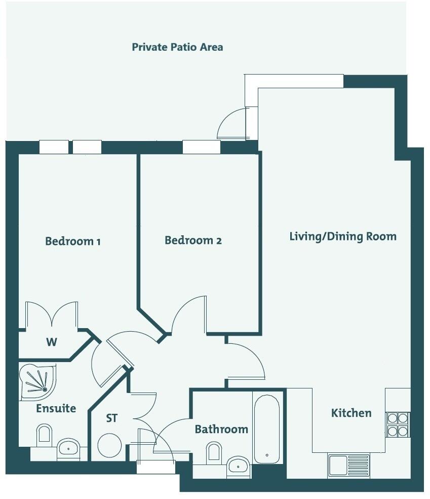 Apartment 15, Caedmons Prospect, Chubb Hill Road, Whitby, North Yorkshire, YO21 1HF floorplan