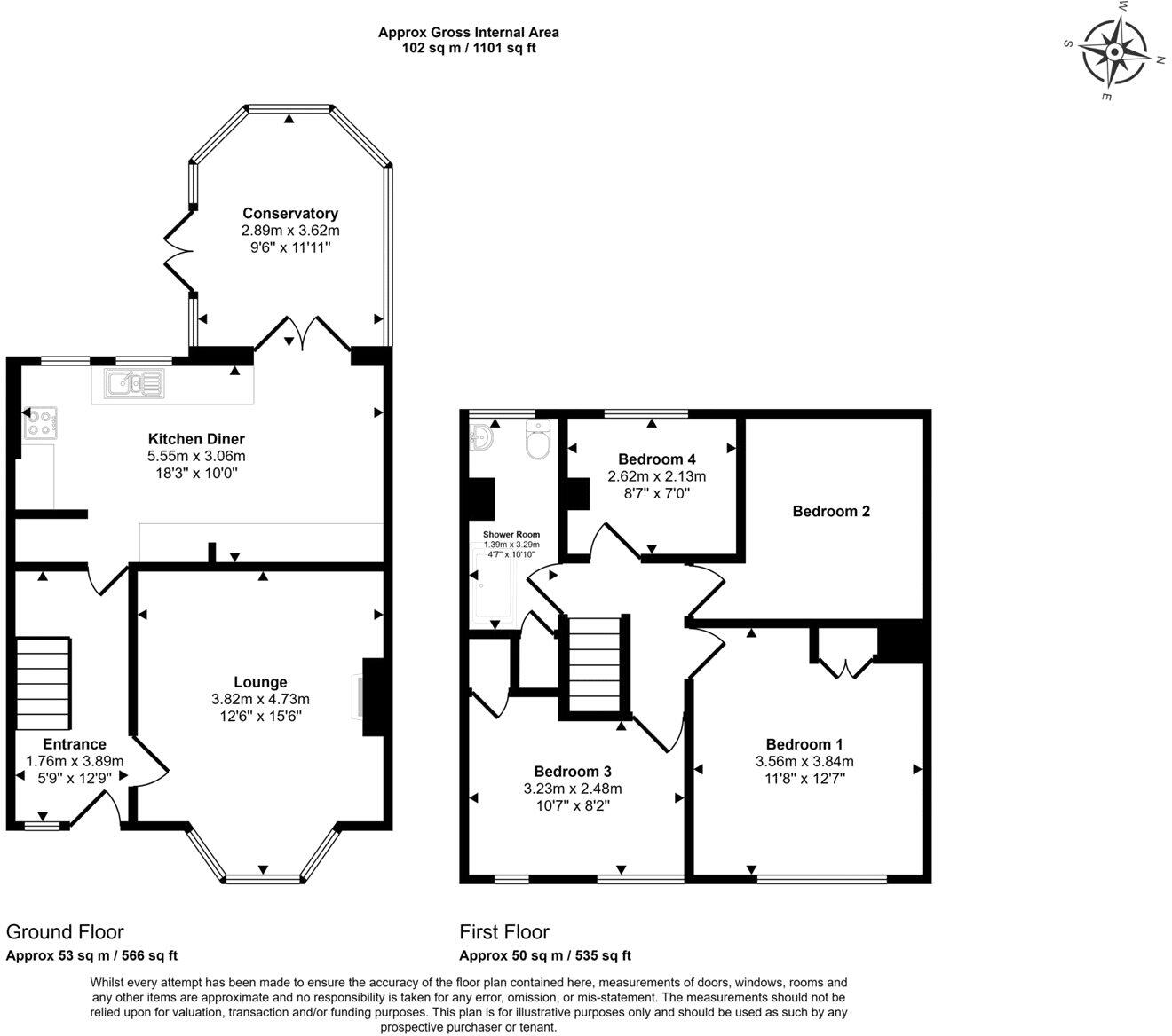 Fir Tree Grove, Nuneaton, Warwickshire, CV11 floorplan