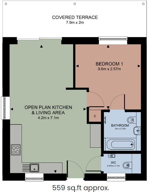 The Violet, Salt Meadows, Woodrolfe Road, Tollesbury, CM9 floorplan
