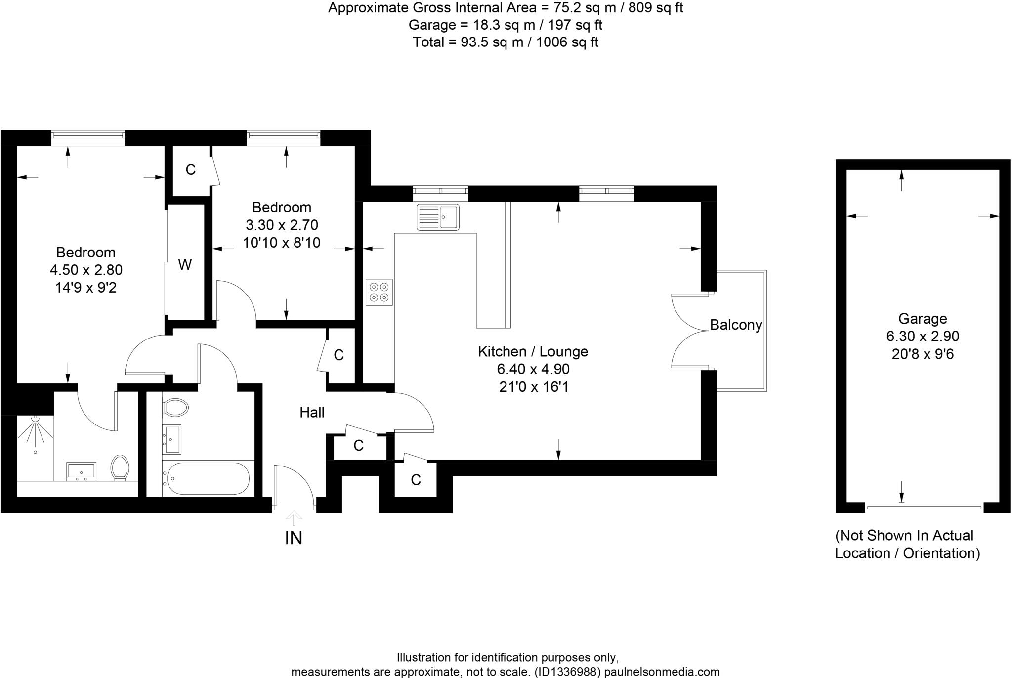 Flat 7, 1 Ramslack Street, Balerno, Edinburgh EH14 5FE floorplan