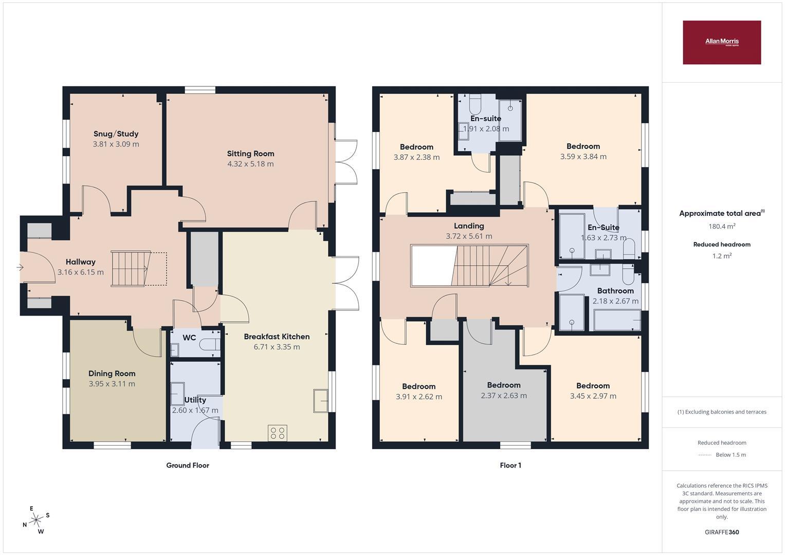 Cherry Blossom Close, Hanley Swan floorplan