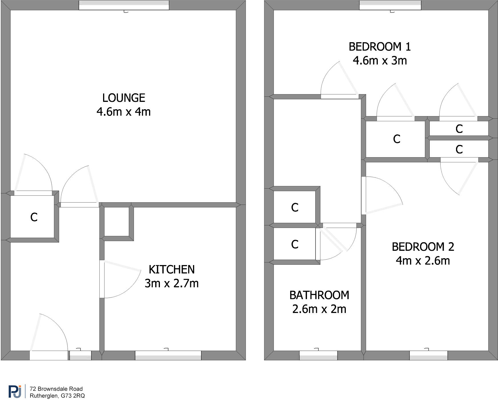 72 Brownsdale Road, Rutherglen, Glasgow, G73 floorplan