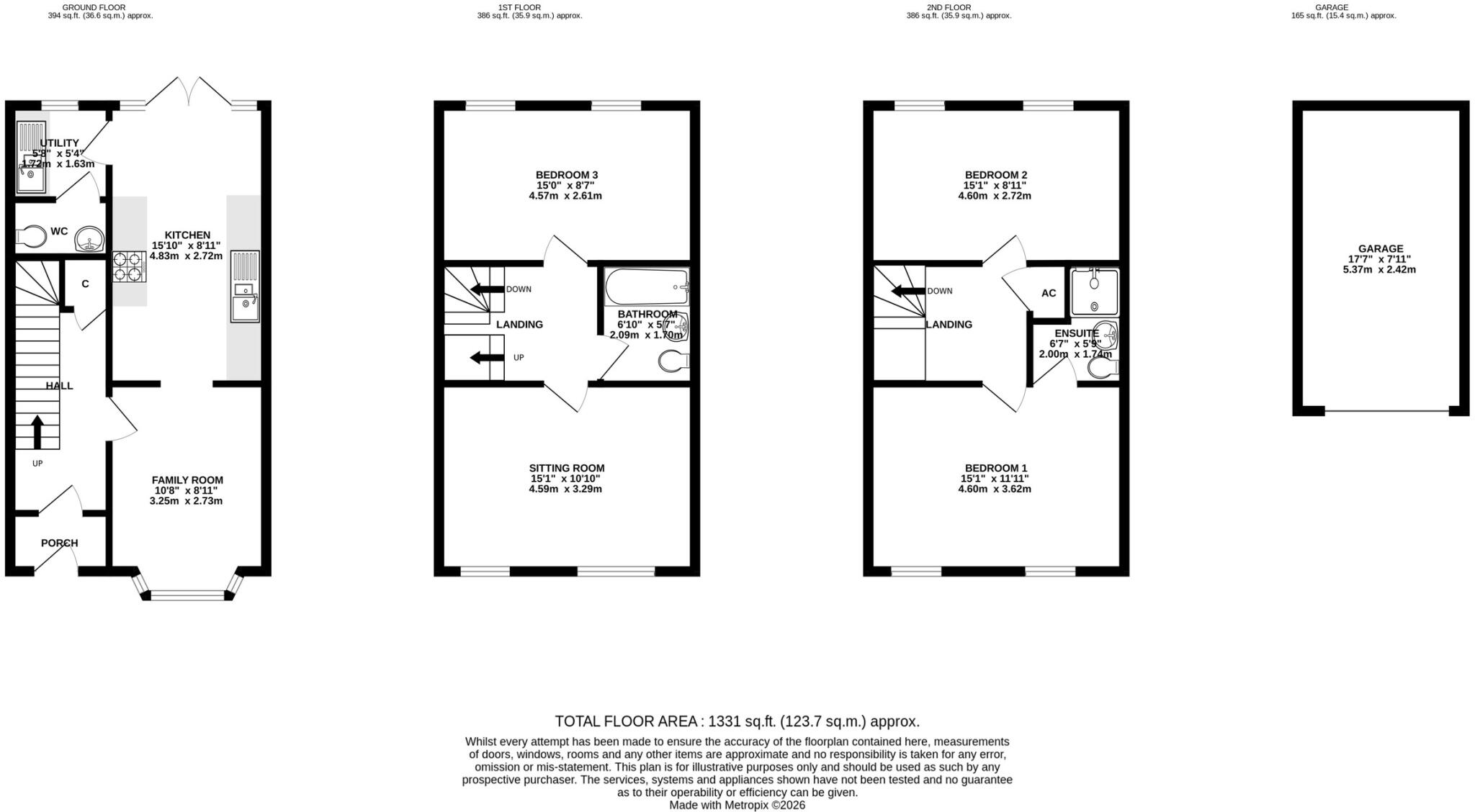 Sharpham Road, Glastonbury floorplan