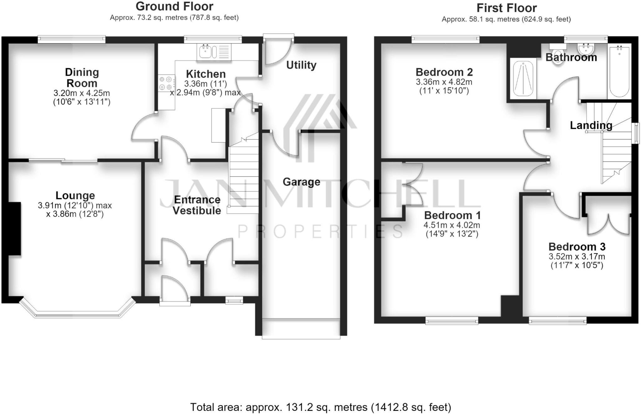 Derwentwater Gardens, Whickham, Newcastle upon Tyne floorplan