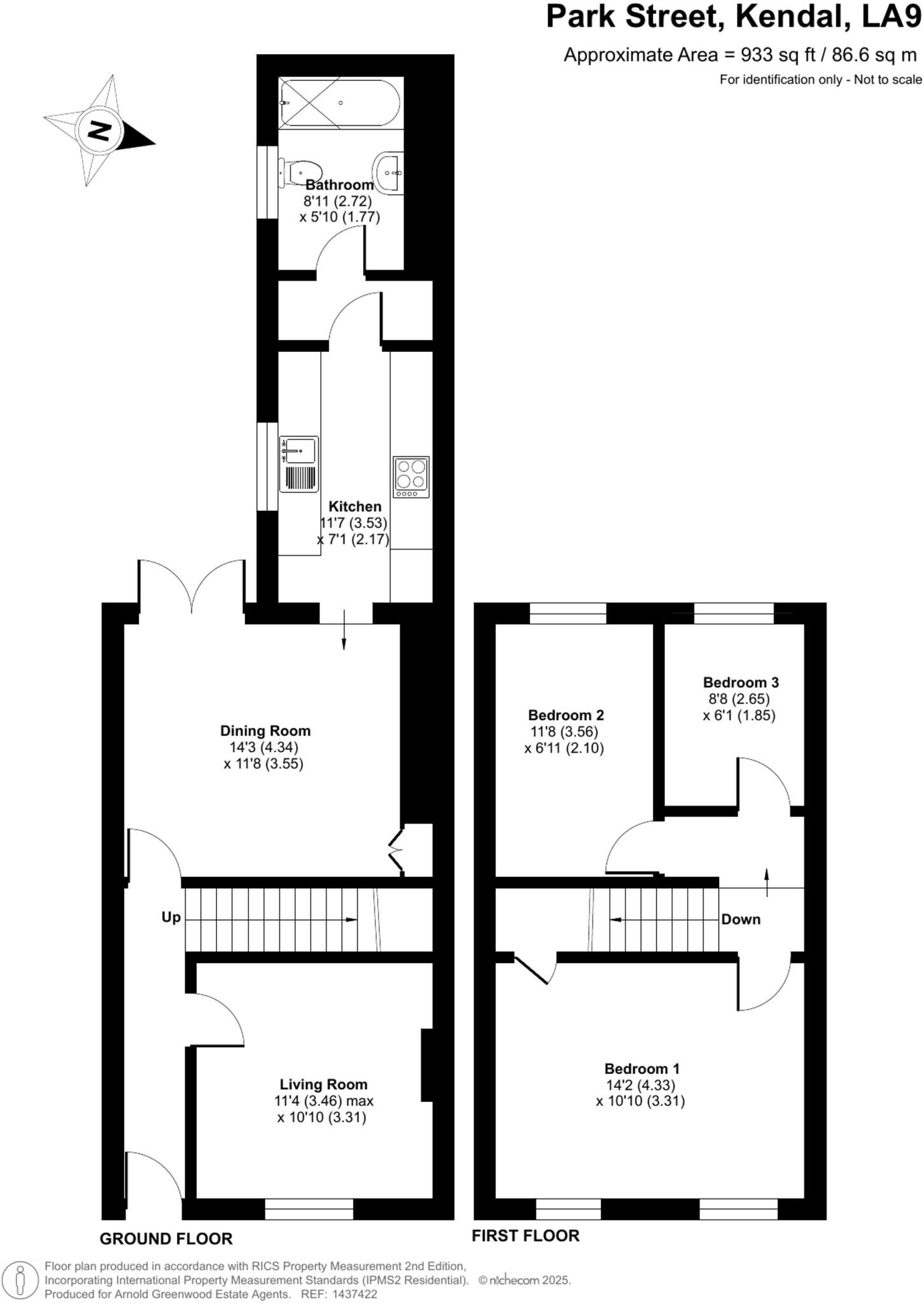 Park Street, Kendal, LA9 floorplan