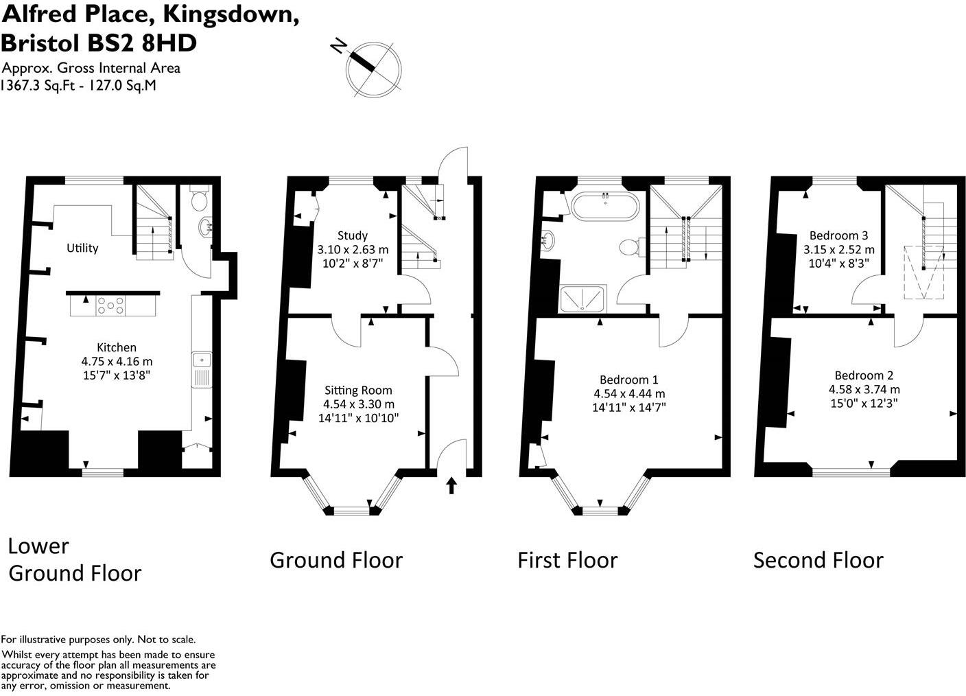 Alfred Place, Kingsdown, Bristol, BS2 floorplan