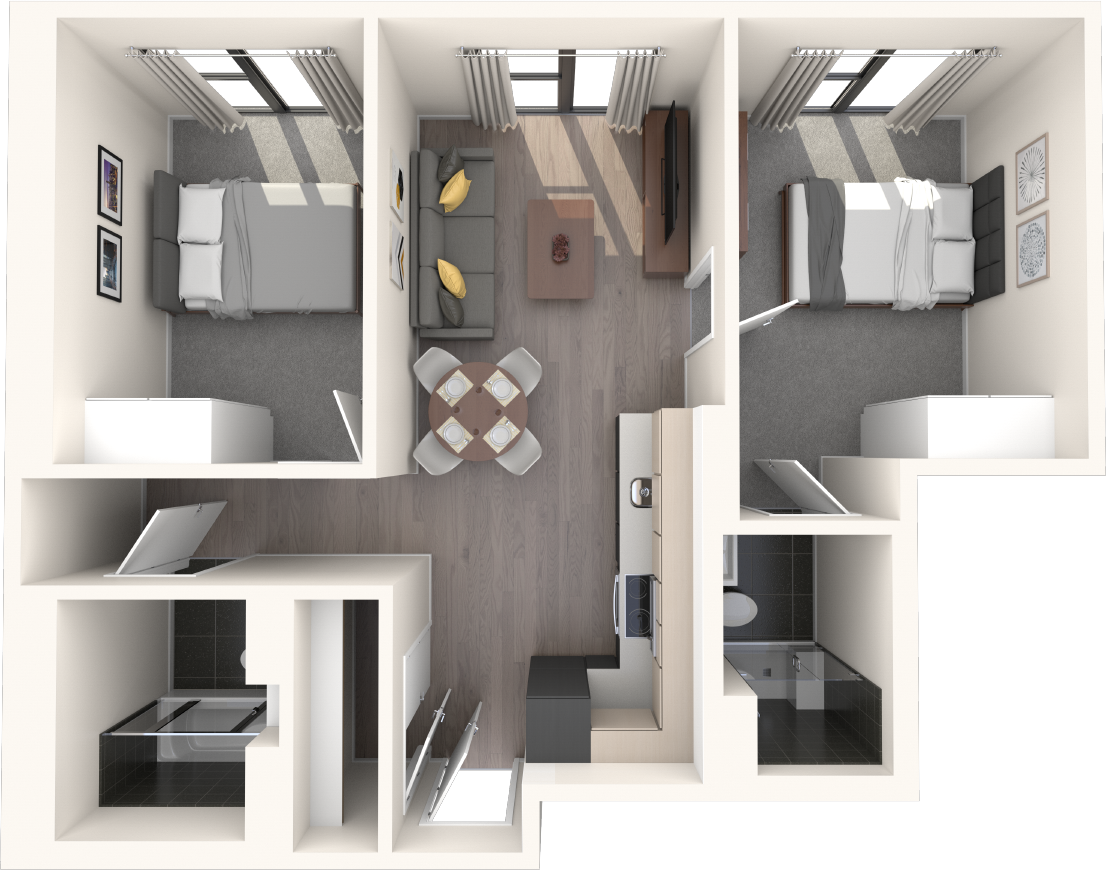 Cortland Broad St., Birmingham, B15 floorplan