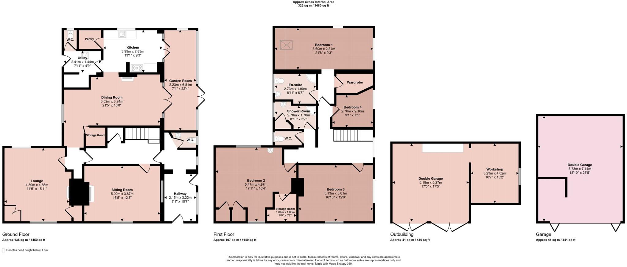 Mill Road, Thurcaston, Leicestershire floorplan