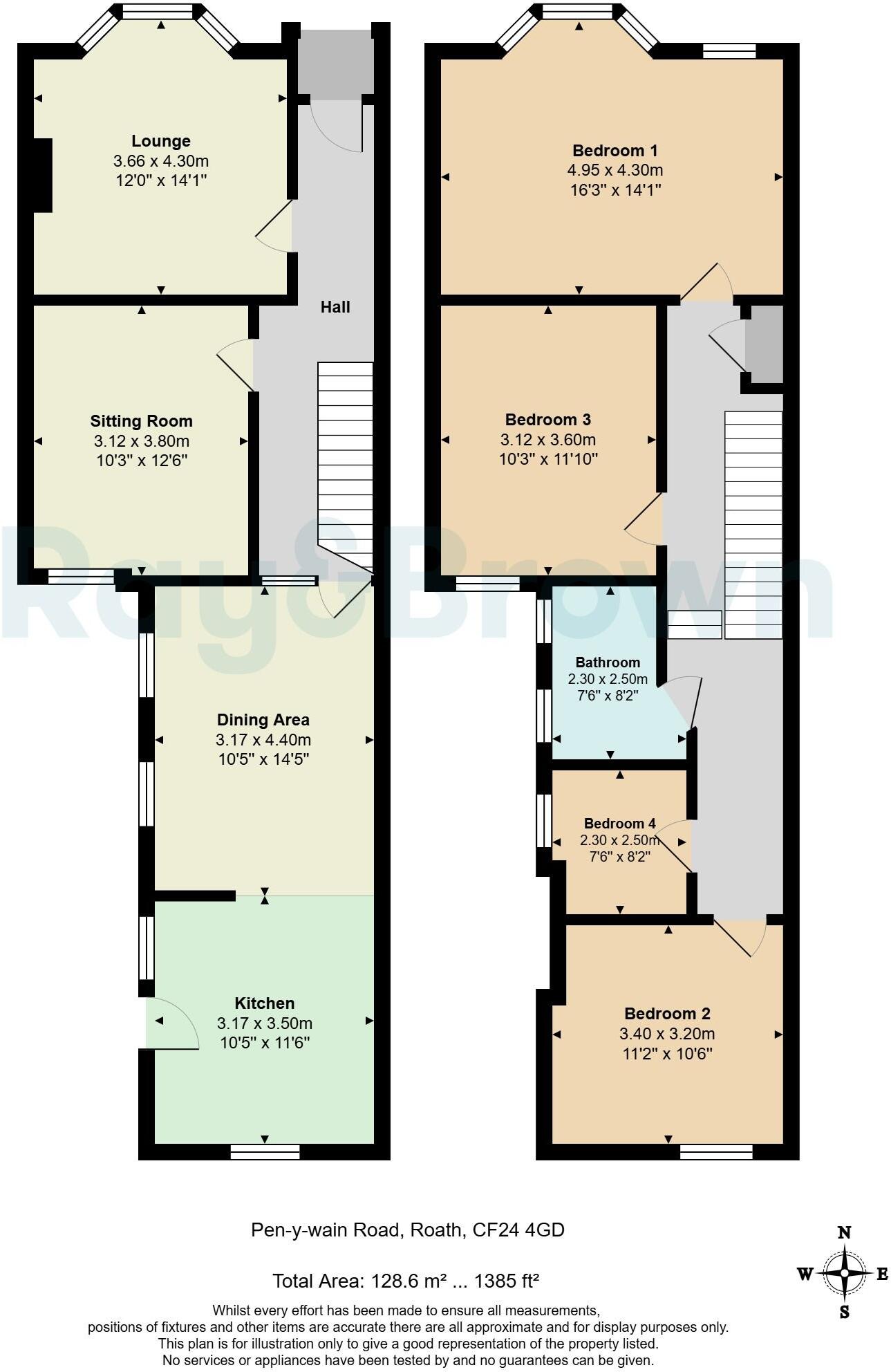 Pen-y-Wain Road, Cardiff floorplan