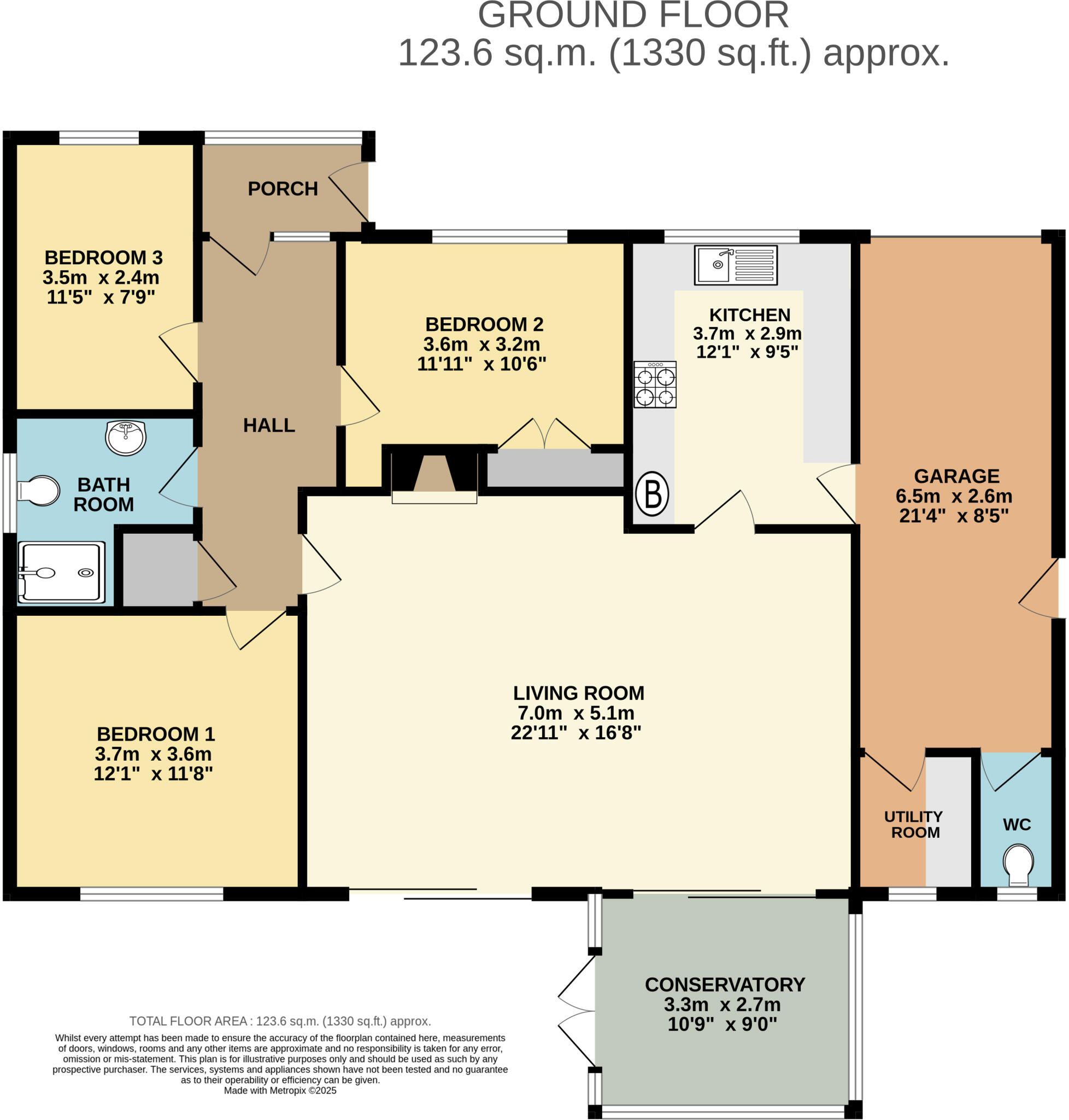 NORTON Presteigne LD8 2UB floorplan