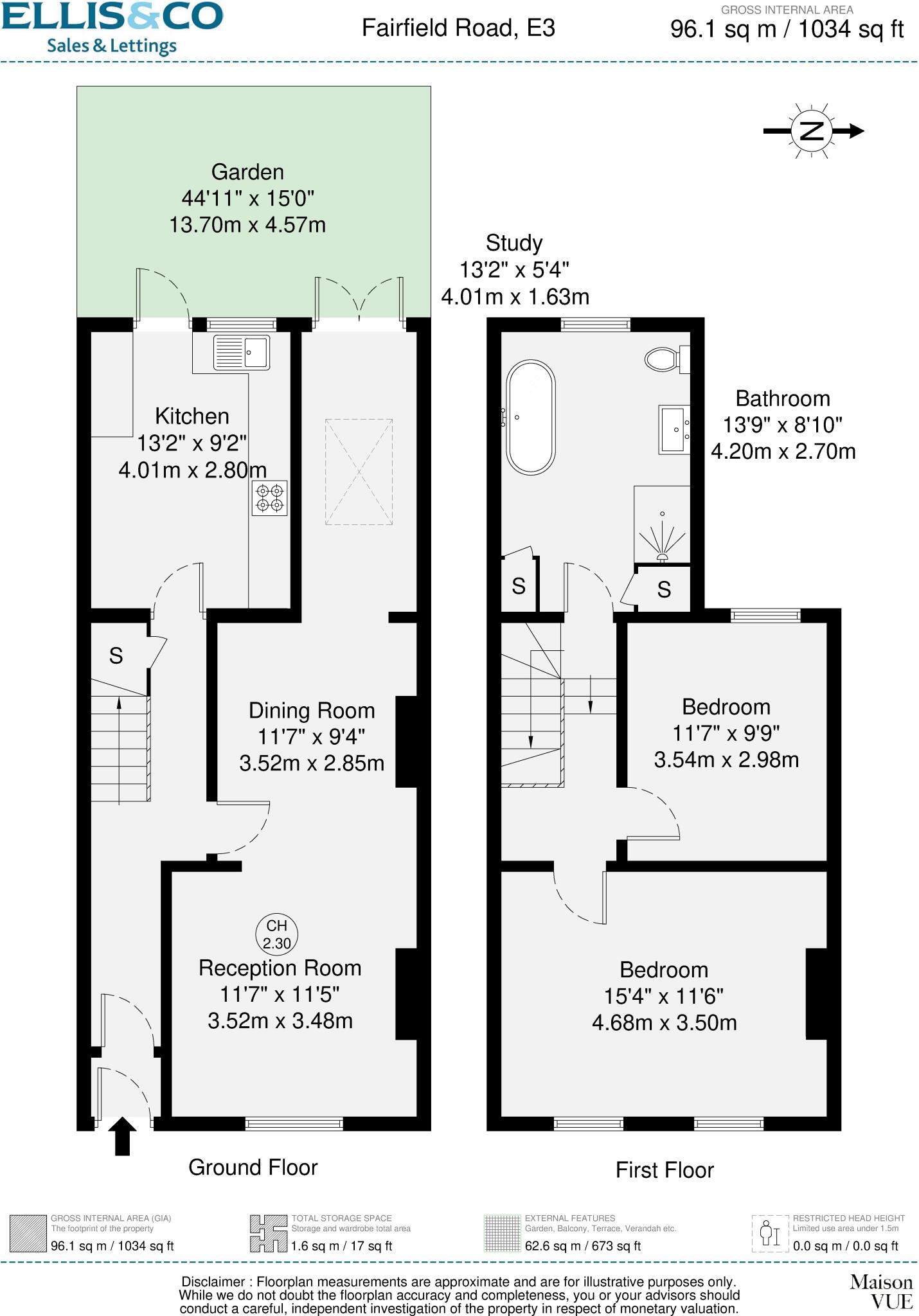 Fairfield Road, London, E3 floorplan