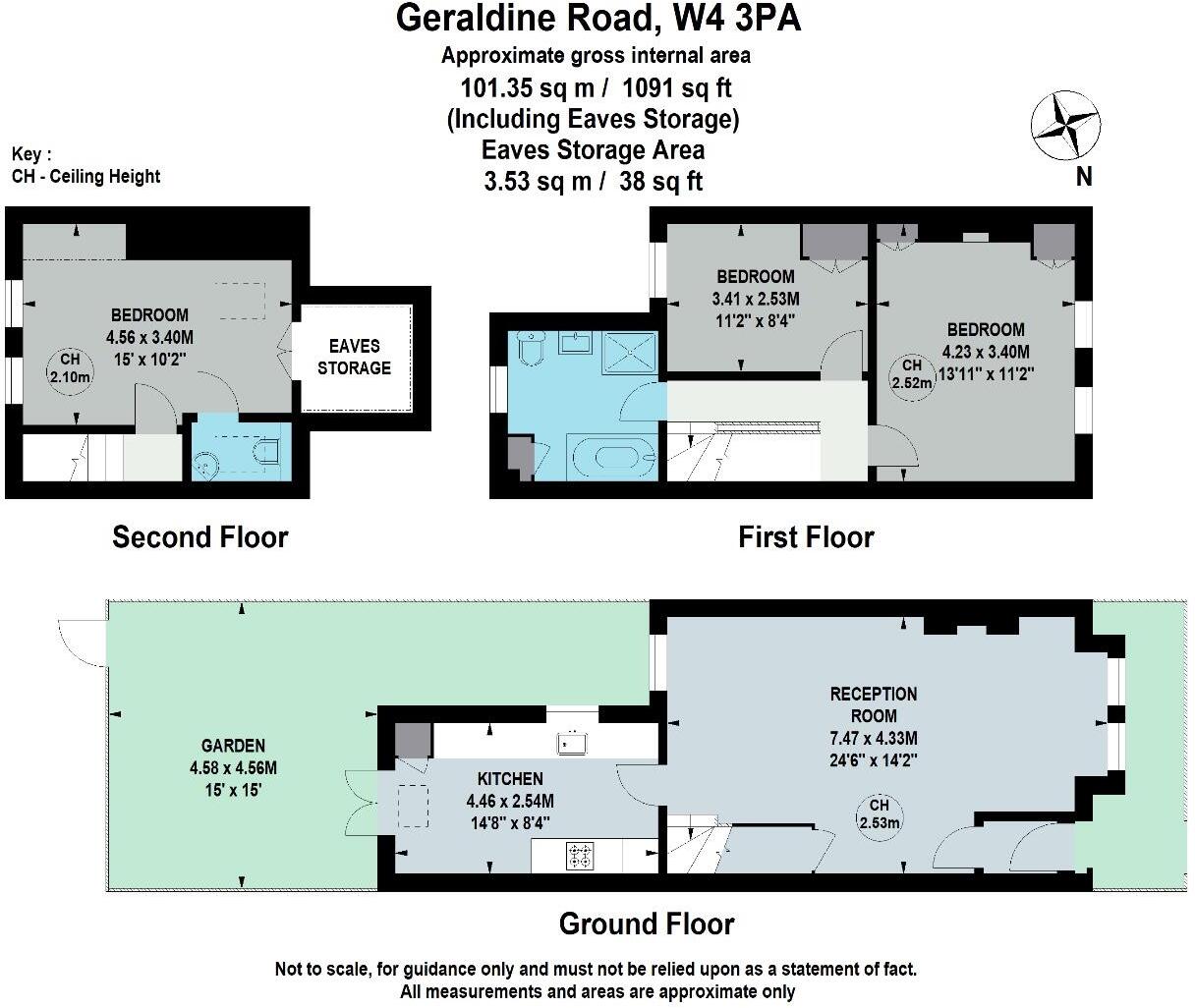 Geraldine Road, Strand on the Green, W4 floorplan