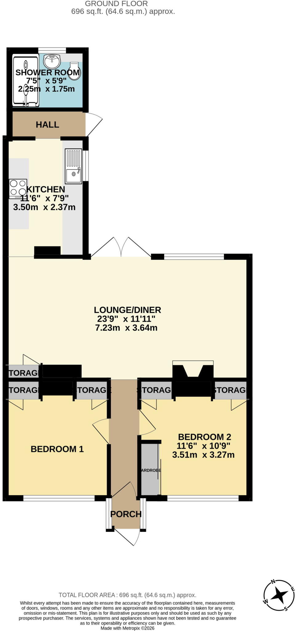 Randall Road, Chatham, ME4 6JY floorplan
