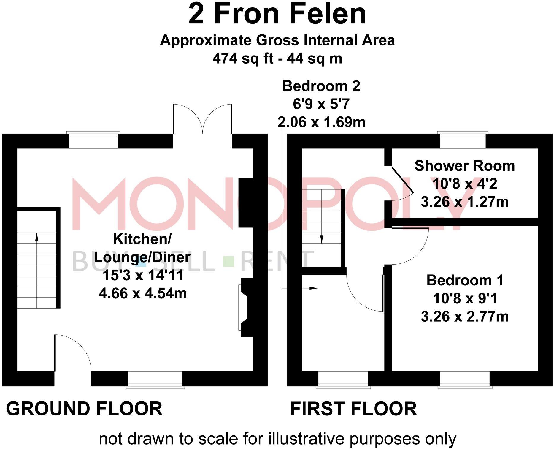Ffordd Yr Orsaf, Dyffryn Ardudwy, LL44 floorplan