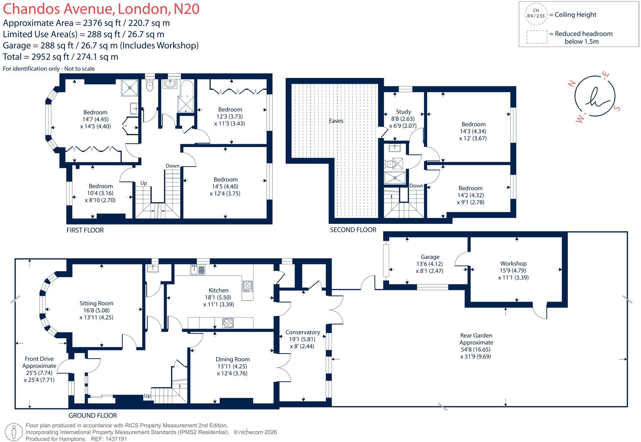 Chandos Avenue, Whetstone, N20 floorplan