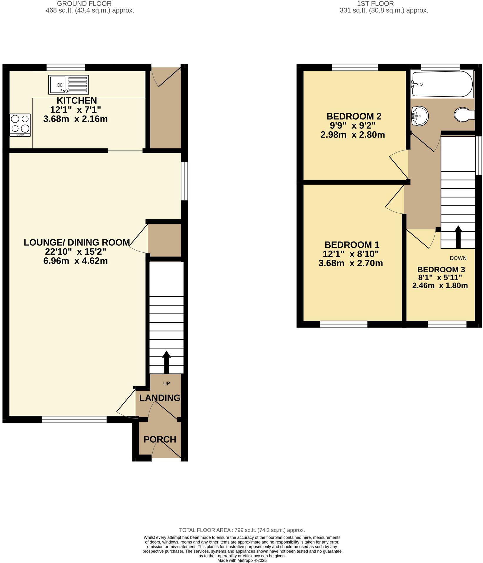 Thirlmere Avenue, Tilehurst, RG30 floorplan