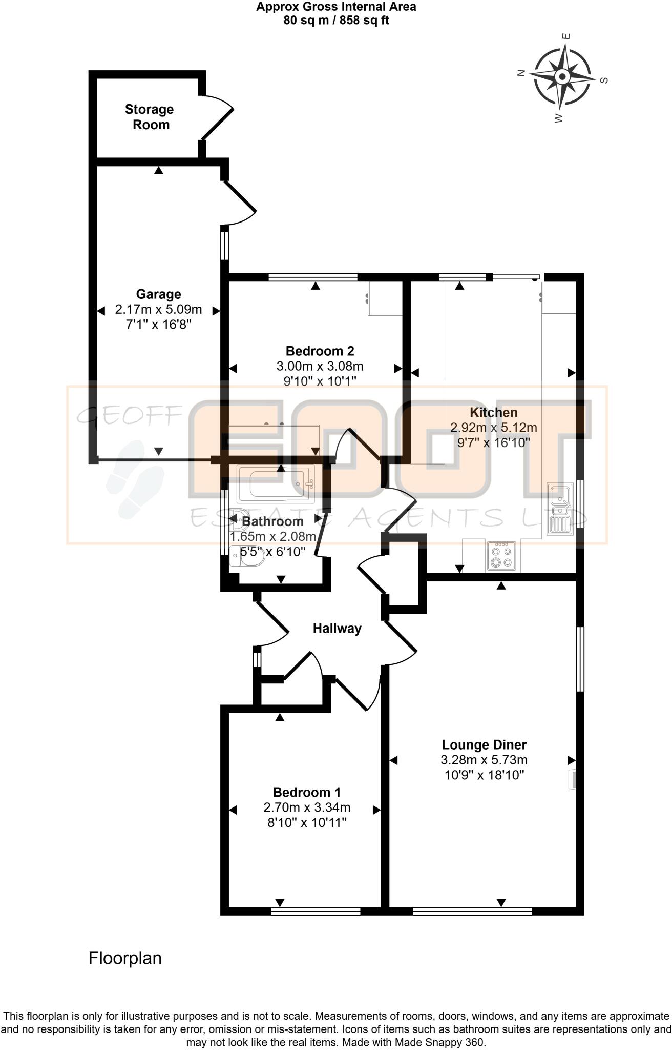 Denhill Close, Hayling Island floorplan
