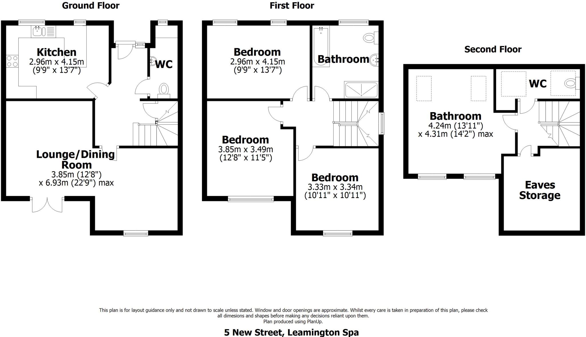 5 New Street, Leamington Spa floorplan