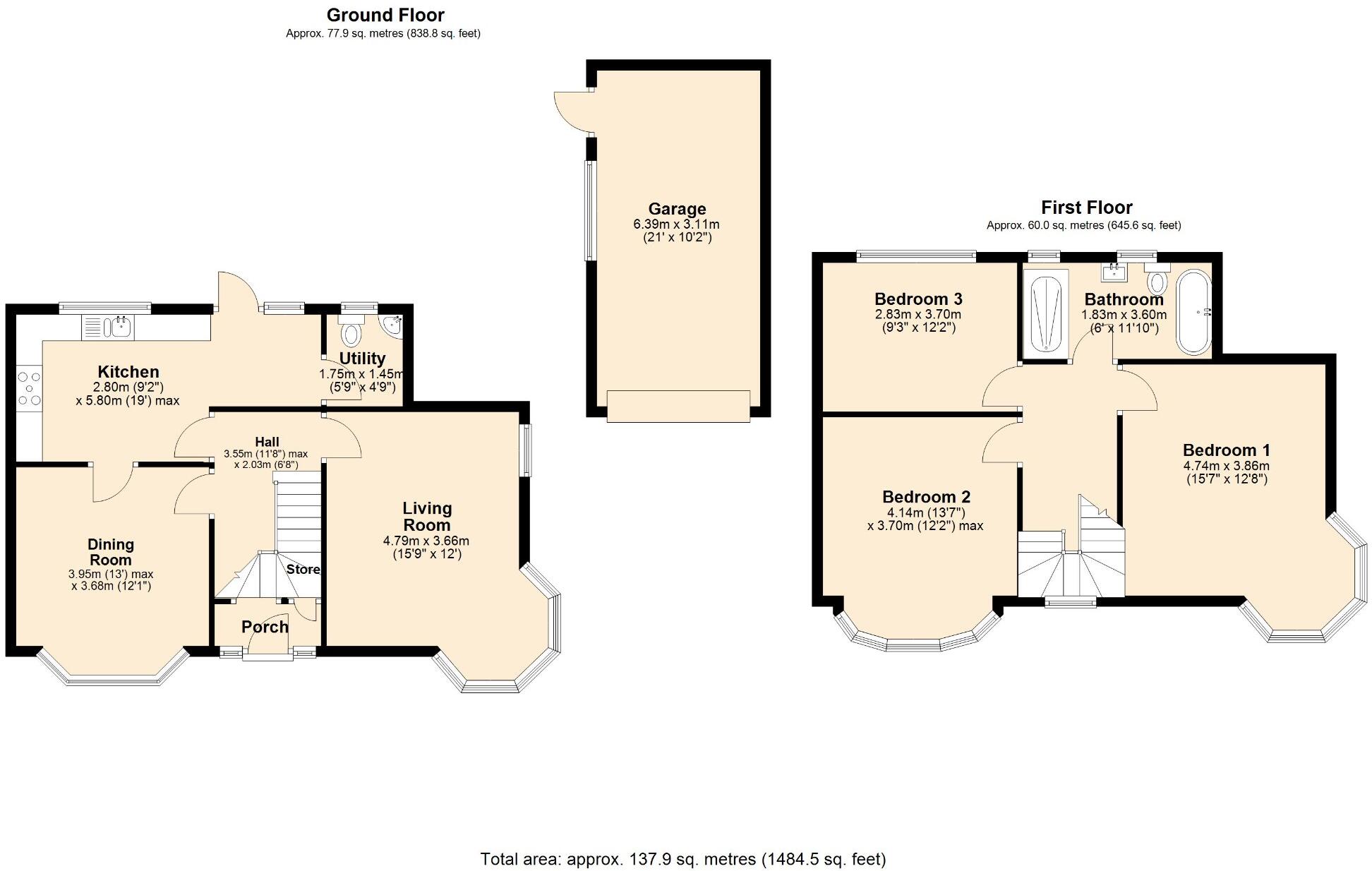 Homelands Road, Sale, Greater Manchester, M33 floorplan