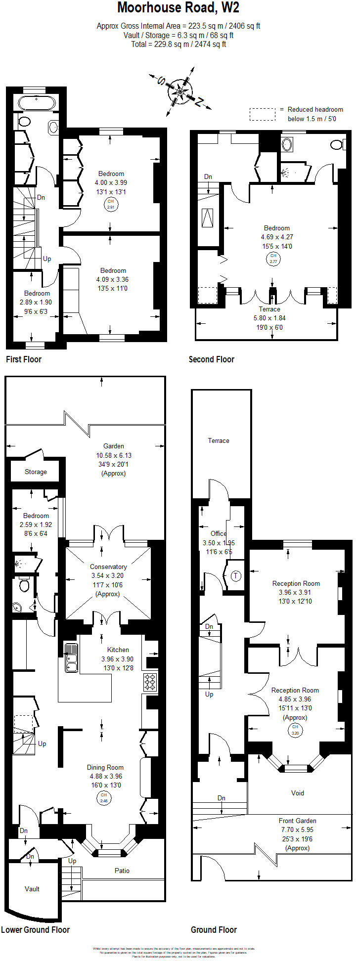 Moorhouse Road, London, W2 floorplan