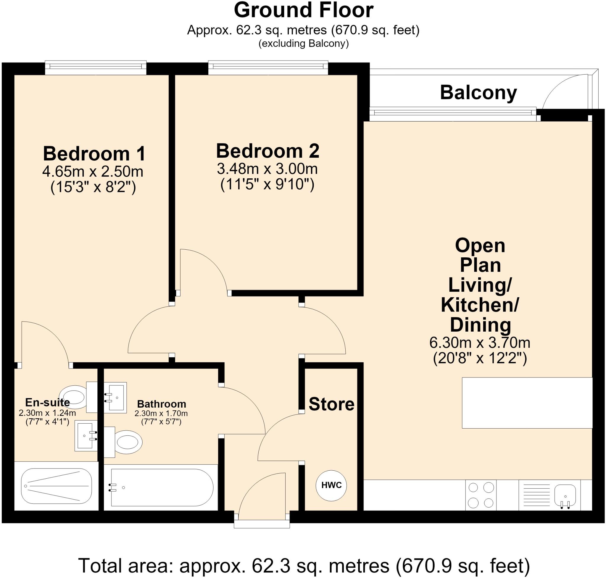 Potato Wharf, Manchester floorplan
