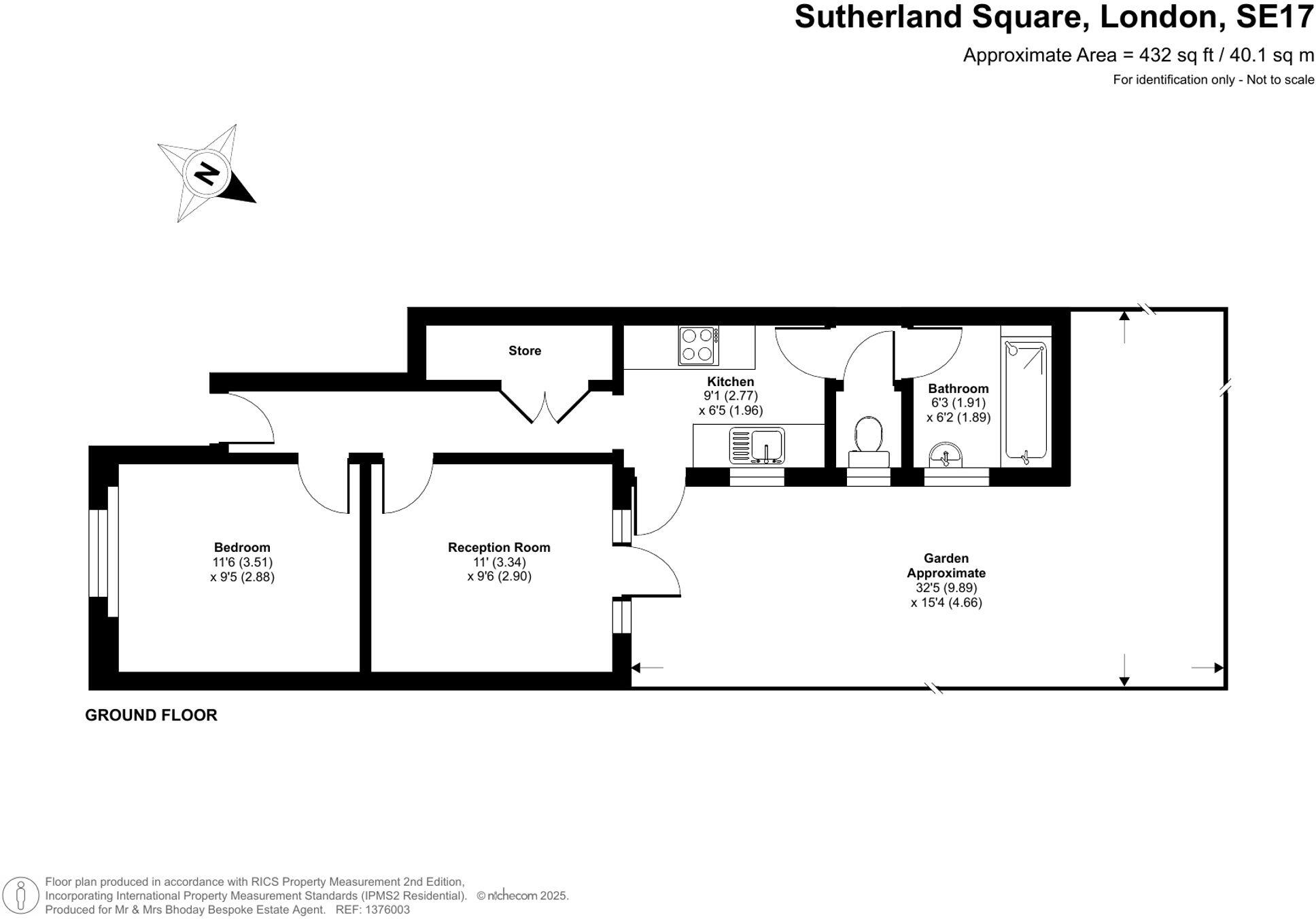 Sutherland Square, London, SE17 floorplan