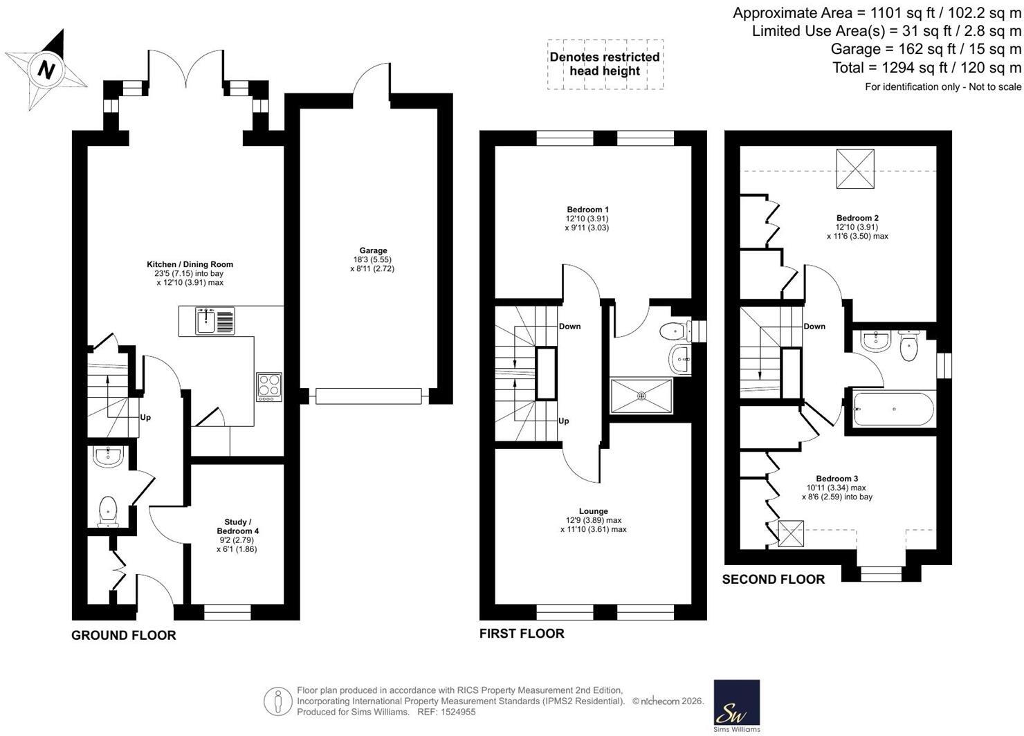 Lime Kiln Coppice, Felpham floorplan